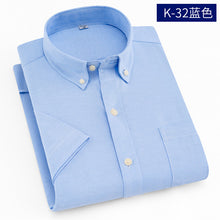 Load image into Gallery viewer, Short Sleeve Shirt Men 2019 Summer New Office Basic Style Men's Oxford Shirt Plus Size