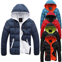Load image into Gallery viewer, 2019 New Fashion Men's Winter Warm Jacket Hooded Slim Casual Coat Cotton-padded Jacket