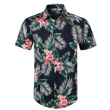 Load image into Gallery viewer, Men Casual Printed Button Down Short Sleeve Shirt Hawaiian