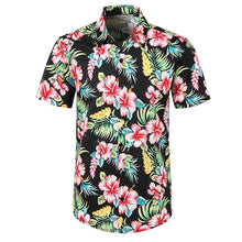 Load image into Gallery viewer, Men Casual Printed Button Down Short Sleeve Shirt Hawaiian
