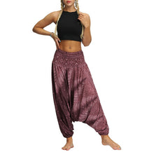 Load image into Gallery viewer, Woman Men Casual Women Thai Harem Trousers Baggy Boho Loose  Aladdin Boho Festival