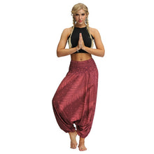 Load image into Gallery viewer, Woman Men Casual Women Thai Harem Trousers Baggy Boho Loose  Aladdin Boho Festival