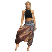 Load image into Gallery viewer, Woman Men Casual Women Thai Harem Trousers Baggy Boho Loose  Aladdin Boho Festival